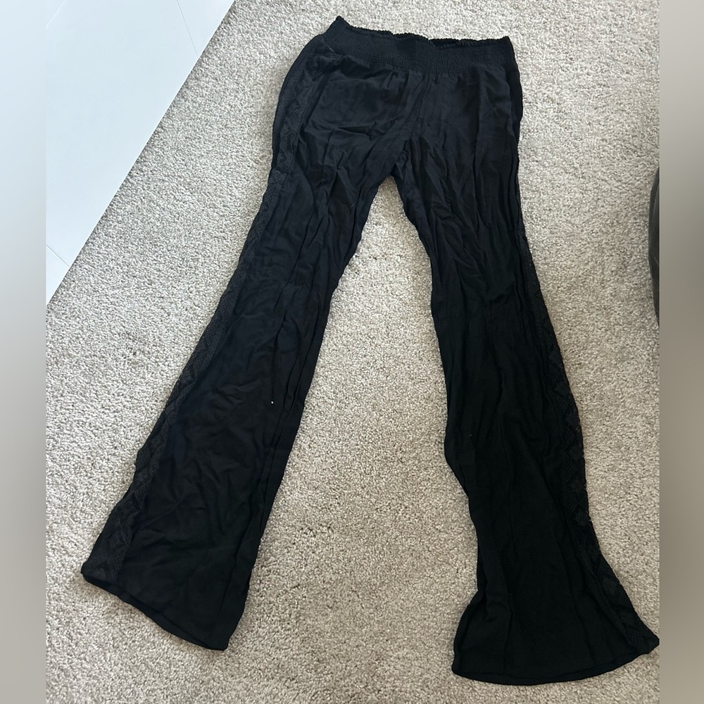 NWT Black Flair Pants with Pattern